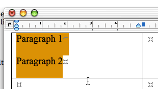 Selected Text in Cell