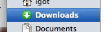 Downloads icon - Sidebar