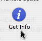 Get Info toolbar button