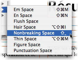Shortcut for non-breaking space