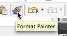 Format Painter toolbar button