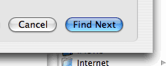 Find Next button in Word X