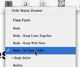 Ugly styles menu in Pages toolbar